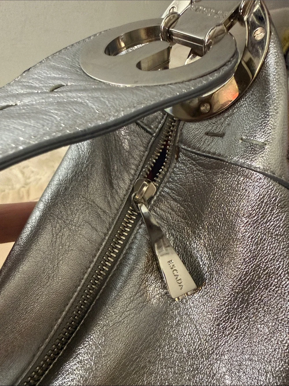 Escada sleek metallic